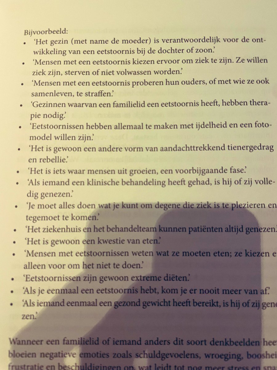 Weer eens wat lezen over eetstoornissen, dochter heeft een terugval.De mythen over eetstoornissen: