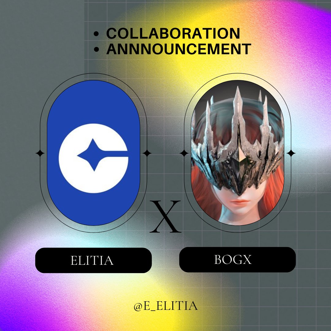 Thrilled to announce our collaboration with
<a href="/BladeofgodX/">Blade of God X</a> for their upcoming Ethereal PFP collection💪

Whitelist spots up for the Elitia Community members

Stay tuned for more updates on this exciting collaboration 

#Web3Gaming