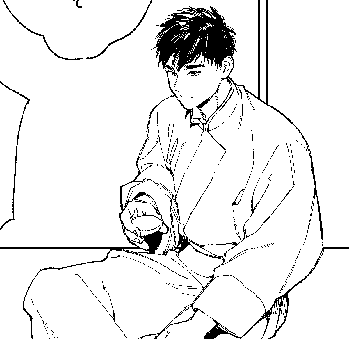 手癖で描いてる皺などをペン入れで微調整したりなど…
#ララの結婚 