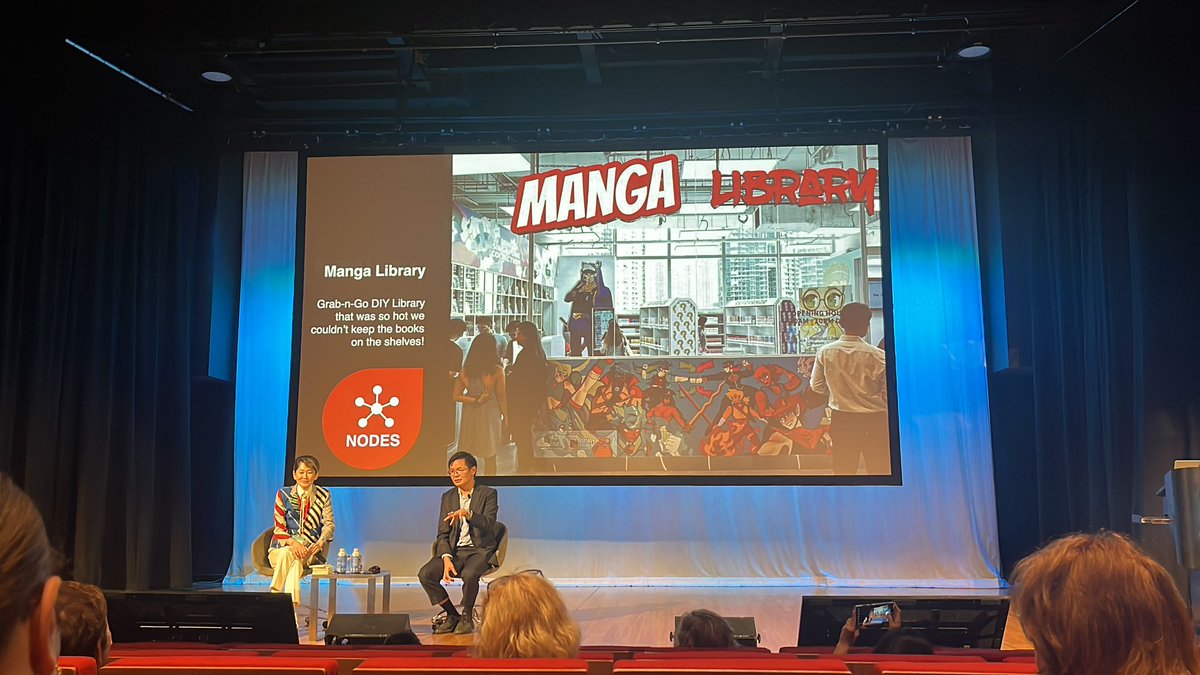 Physical library Pop ups to test physical nodes allowed Singapore National Library to work with brands #IIFS24- love this concept