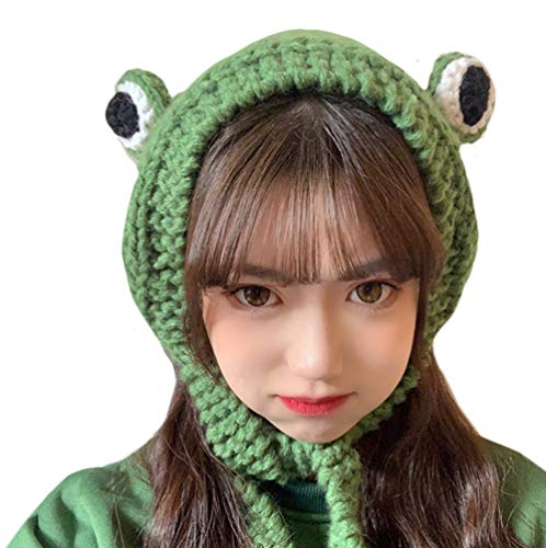 kimpuccino's tweet photo. I just received Women Girls Crochet Knitted Winter Headband Hat Beanie Cute Cartoon Frog Big Eyes Earflap Cap Photo Props - One Size - Frog Headband from frogger4201 via Throne. Thank you! https://t.co/jBZ0MWxs54 #Wishlist #Throne https://t.co/DkyCTTmeje