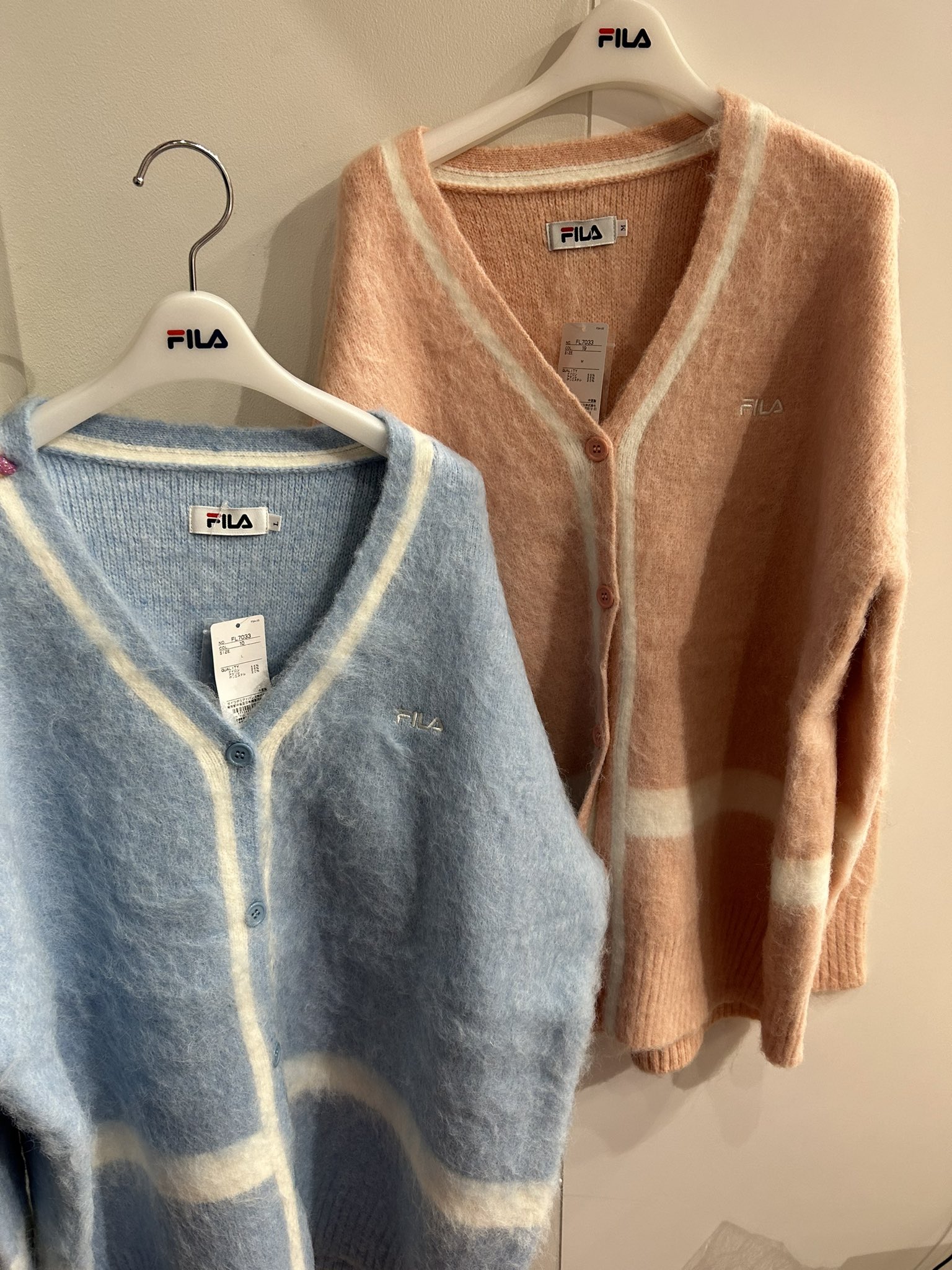 FILA カーディガンAぇ! group 末澤誠也着用 ピンクMサイズ