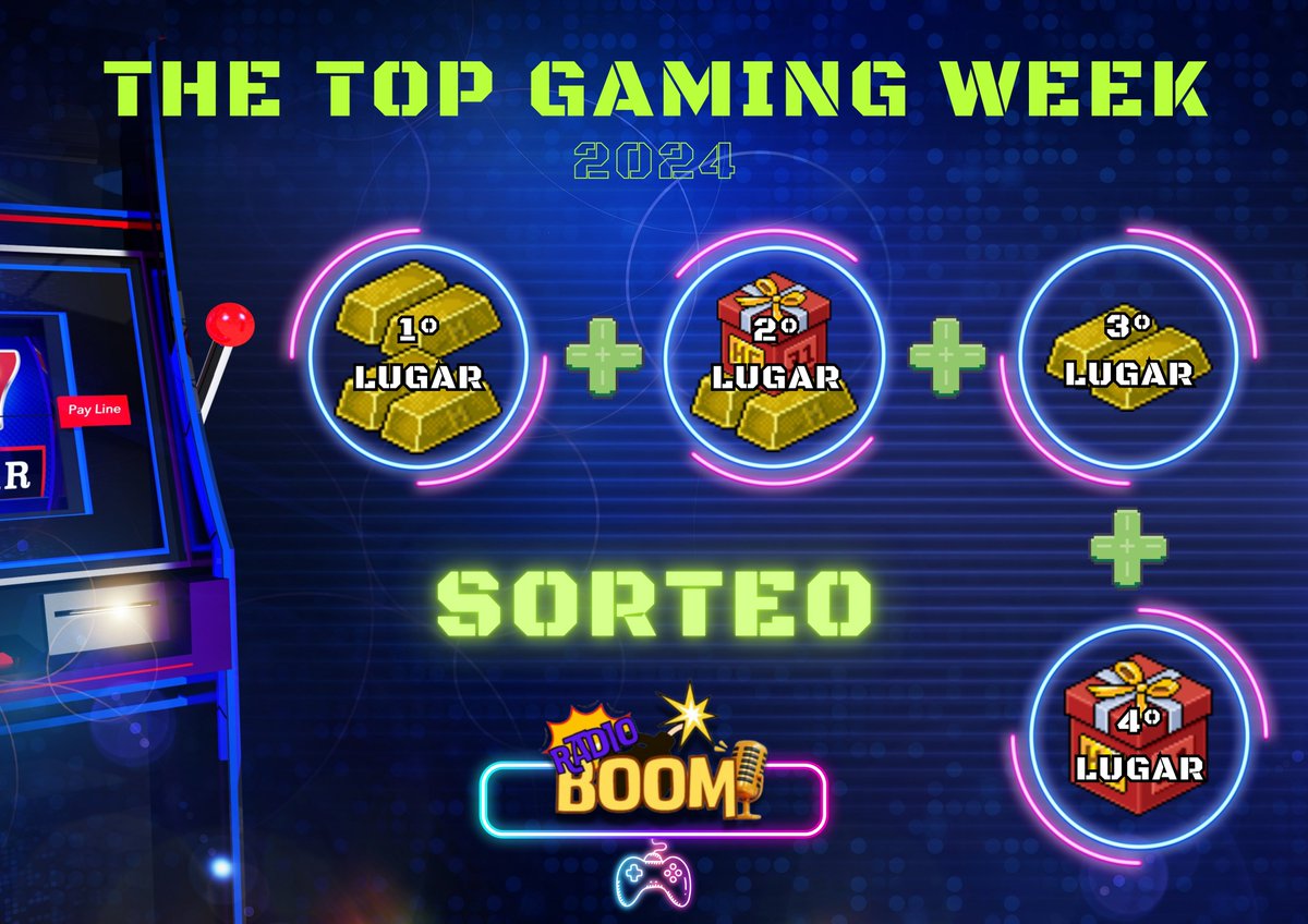 RadioboomES's tweet image. 🎮 "SORTEO THE TOP GAMING WEEK" 🎮

4 GANADORES 

📢Requisitos:
💥 LIKE &amp;amp; RT
💥 Sigue @RadioboomES 
💥 Etiqueta a 2 amigos

El sorteo finaliza el 7 de octubre de 2024 🕹️ ¡Suerte!  🍀 Radioboomhb.com 💣