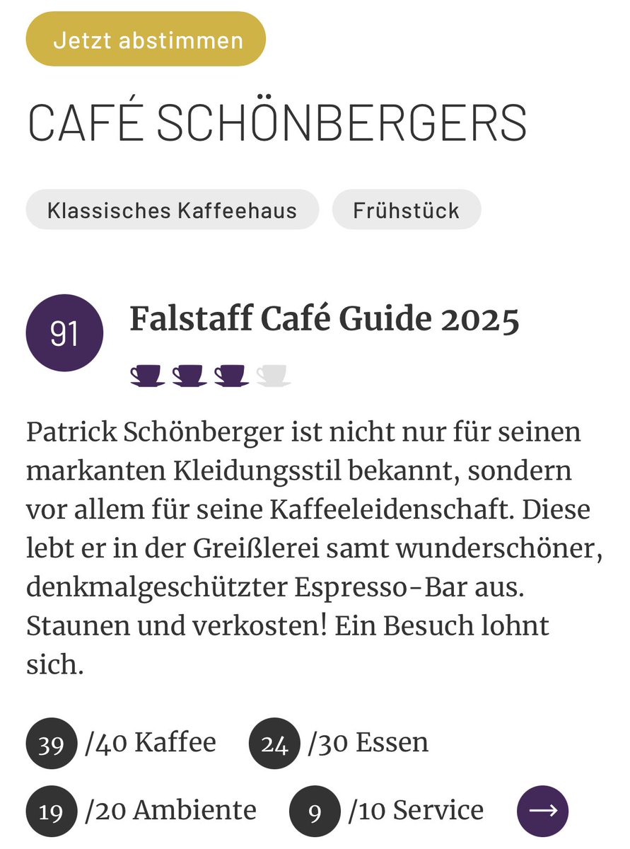 Kaffeegreissler's tweet photo. Wir sagen DANKE und BUSSI an alle, die für uns im #Fallstaff gevotet haben - wir sind ja nur ein winziger Kaffeegreissler - essenstechnisch wie auch öffnungszeitentechnisch ist da kaum mit dem umfangreichen Angebot großer Cafes mitzuhalten🙏 https://t.co/nfvwCArwqU https://t.co/rvV3cE7yKe