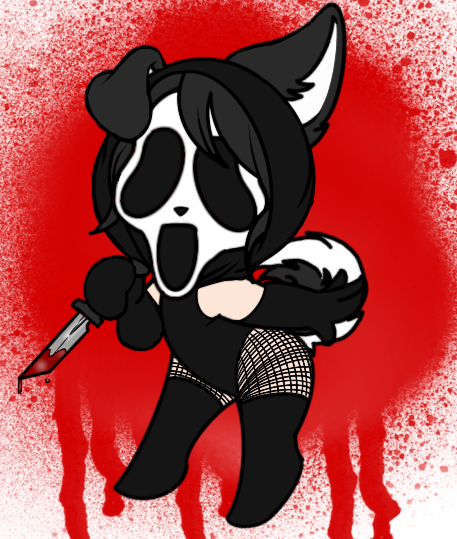 polter_gei5t's tweet photo. Happy spooky month. Gho5tface is here for all your treatos 🦴🔪🩸 https://t.co/2Egz6Nd3Nv