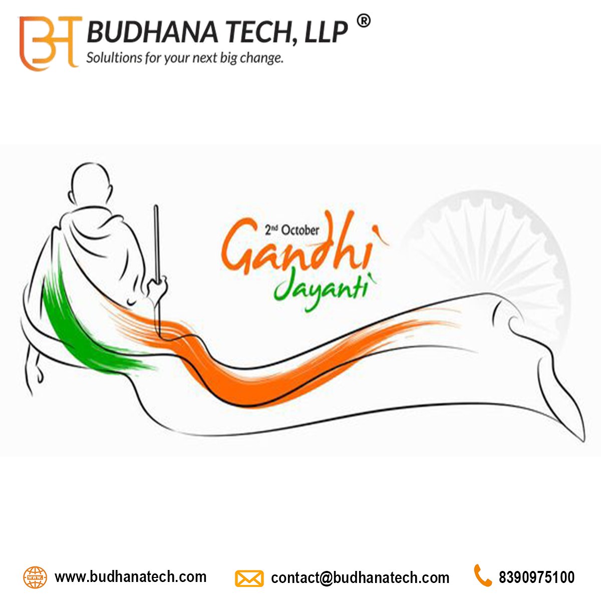 BudhanaTech's tweet image. &quot;The best way to find yourself is to lose yourself in the service of others.&quot;
– Mahatma Gandhi
#GandhiJayanti #MahatmaGandhi #Gandhiji #GandhiJayanthi  #GandhianPrinciples #NonViolenceDay #Bapu #FatherOfTheNation
#PeaceAndNonViolence