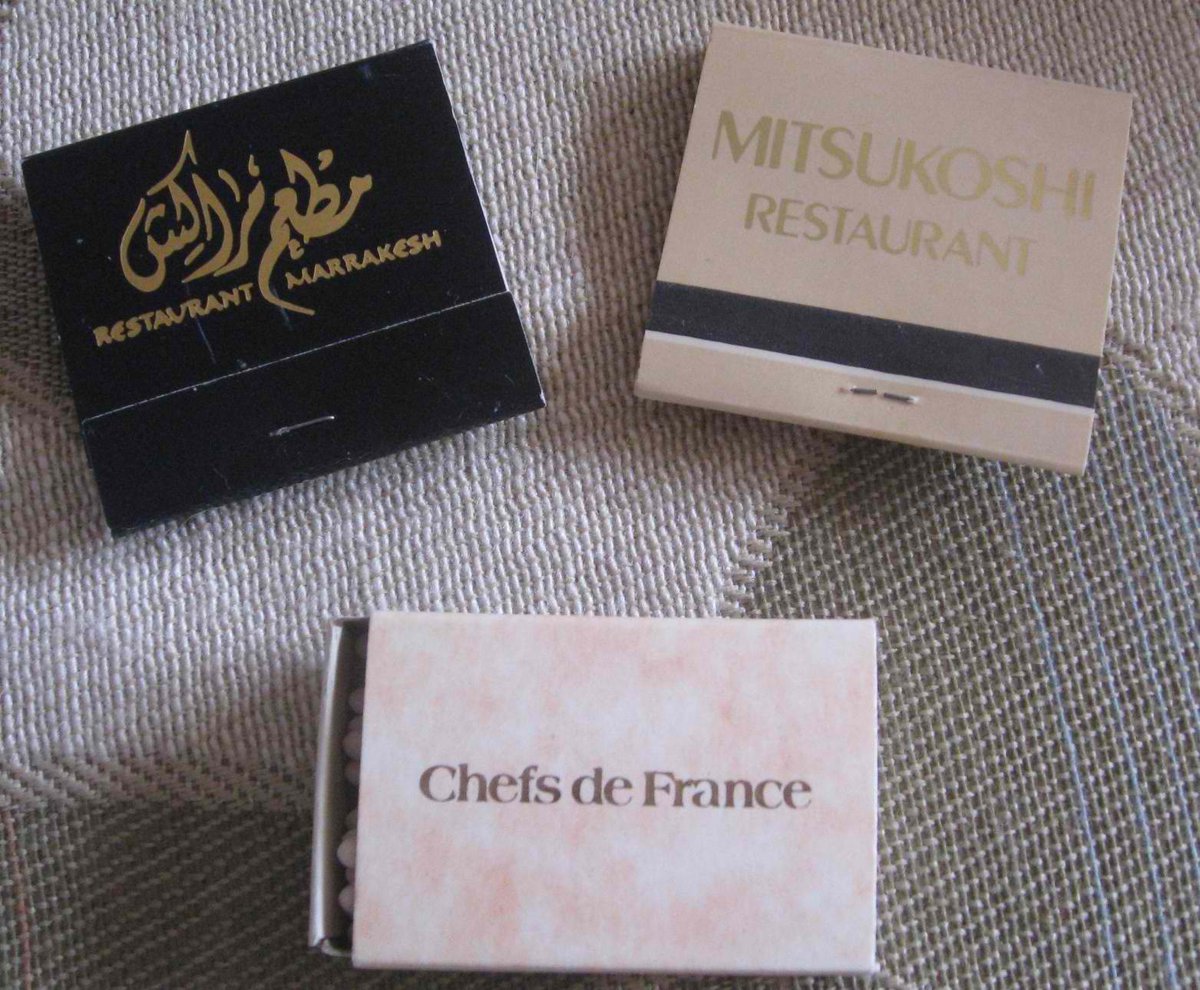 I don't miss people smoking, but I do miss free matchbooks everywhere