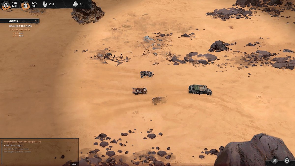 turnbasedlovers's tweet photo. Good morning, #MadMax fans !! 😎 This charming tactical survival game might be right up your alley: it features car combat, a world full of trading opportunities, quests to complete, and the chance to upgrade your armored jalopy. 🤪

#indiegame #rpg #DustRaiders #indiedev https://t.co/rYVMuqbOfp