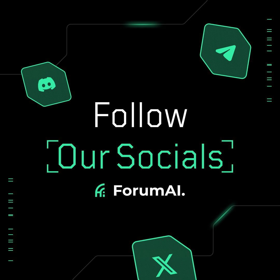 Want to stay in the loop? Follow us for all the AI goodness! 🧠🚀

Discord: discord.com/invite/nMraVja…
Telegram: t.me/OfficalForumAI
Twitter: x.com/ForumAILabs
Website: forumai.dev
ForumChat: t.me/ForumGPTBot