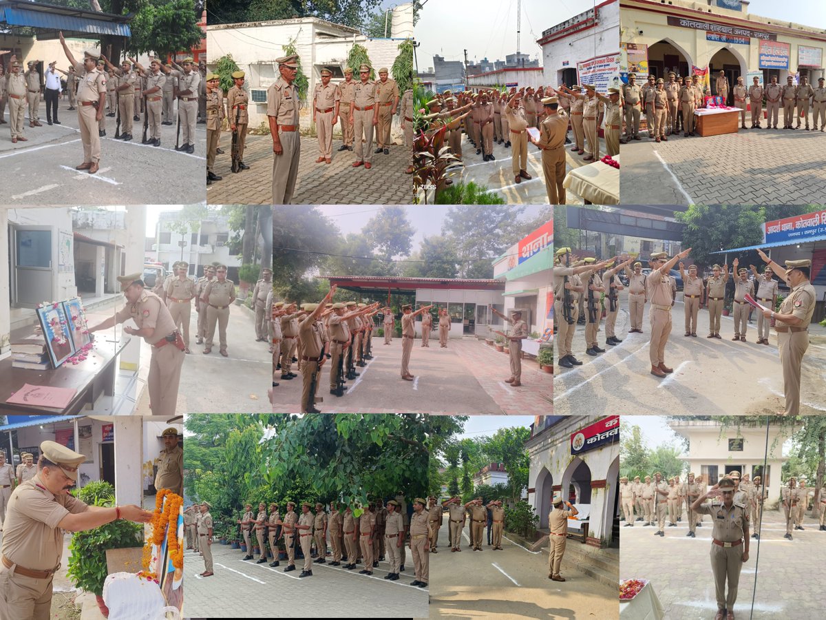 rampurpolice's tweet photo. समस्त CO'S/थाना प्रभारियों #RampurPolice द्वारा  समस्त थाना कार्या0परिसर में राष्ट्रपिता #महात्मा_गांधी व पूर्व प्रधानमंत्री #लाल_बहादुर_शास्त्री जी की जयन्ती के अवसर पर महापुरुषों के चित्रों पर माल्यार्पण कर पुलिसकर्मियों को राष्ट्र की एकता एवंअखण्डता की शपथ दिलाई गयी।
#UPPolice https://t.co/Dm0rWBwYU6