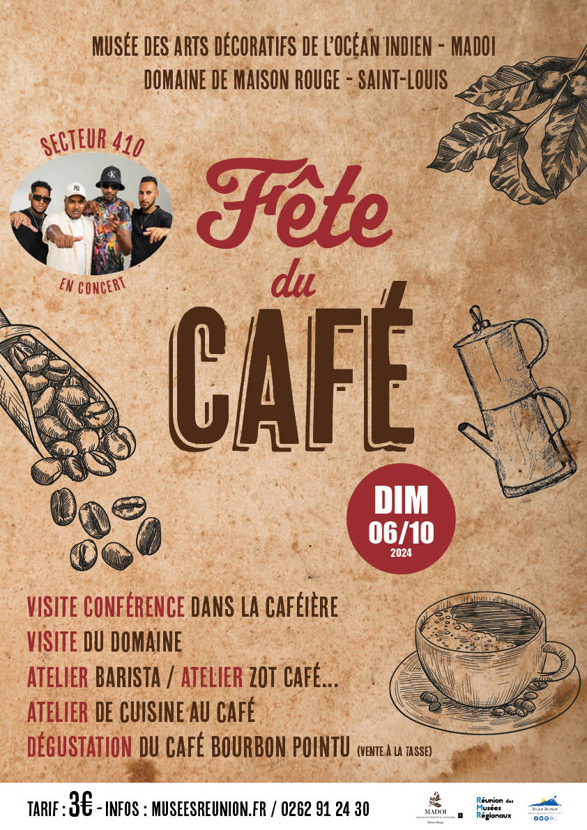 MuseesRegionaux's tweet photo. Ce dimanche 6 octobre dans les musées régionaux, vous avez le choix entre le 1er Forum d'Astronomie à La Réunion organisé à la Cité du Volcan, et la Fête du Café organisée au MADOI à St Louis 😀
https://t.co/eiM7WsgHJo
https://t.co/ytnRCDmYb2 https://t.co/iG2OOnB4O0