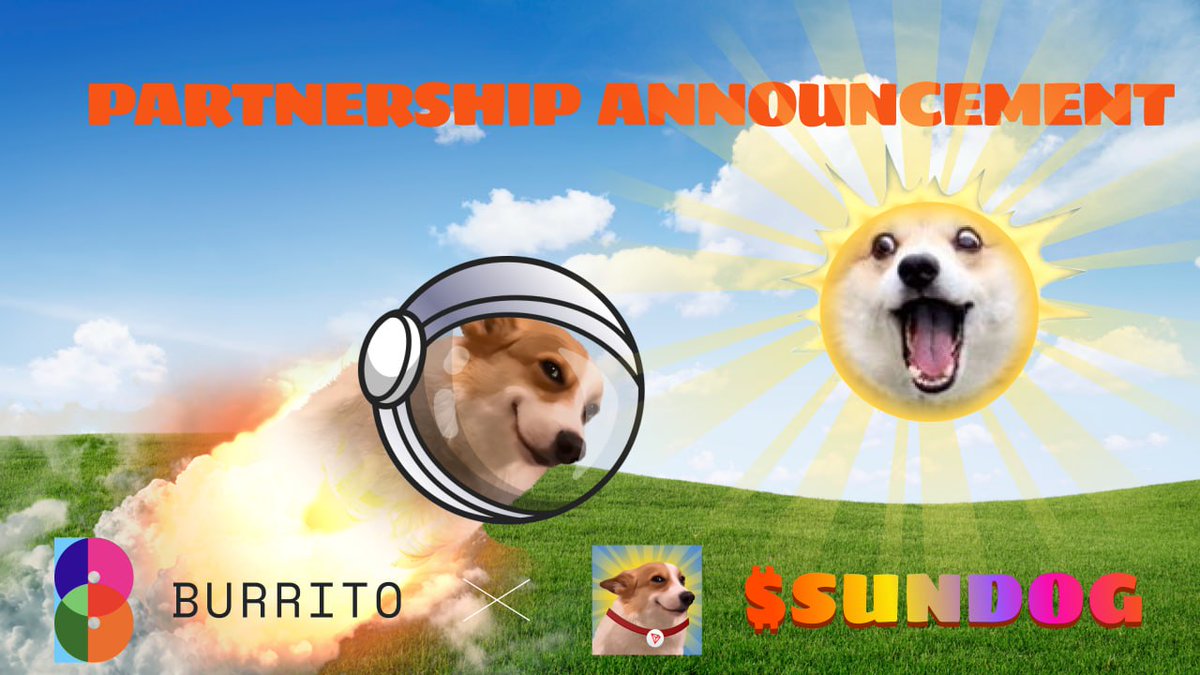 ✓ Partnership Announcement ✓ $SUNDOG LOVES KOREA! 🇰🇷❤️ 한국을 사랑하는 밈코인  $SUNDOG, @SUNDOG_TRX 이 부리또 월렛과 파트너십을 맺었습니다! 코인원 상장 이후 BTC, ETH를 제치고 거래량 1위를  했었던만큼 한국인이 사랑하는 그 밈코인, SUNDOG!