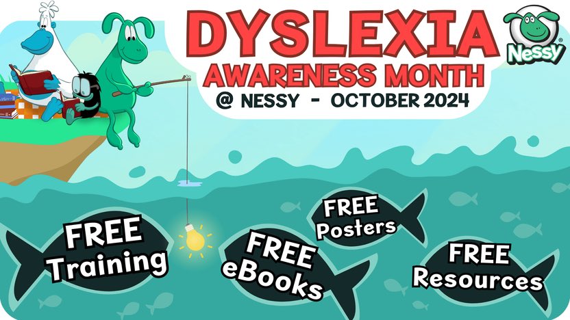 NessyLearning's tweet image. Go to Nessy.com to get these FREE resources for Dyslexia Awareness Month! 💚

#dyslexiaawarenessmonth #knowbetterdobetter