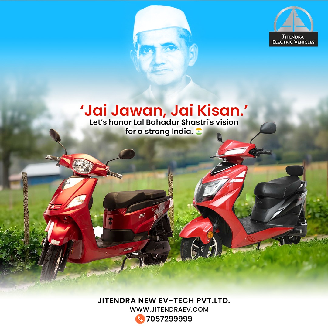 EvJitendra's tweet image. Lal Bahadur Shastri&apos;s legacy of simplicity, dedication, and perseverance inspires us to drive towards a better tomorrow. On his Jayanti, let&apos;s remember his contributions and take a step towards a greener.💥💫

#LalBahadurShastriJayanti #InspirationForChange #SustainableFuture