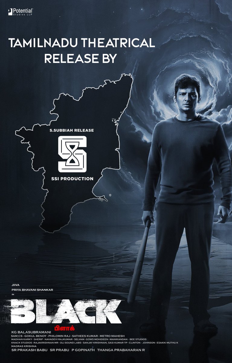 muniPrabhakaran's tweet image. #Black by @Potential_st is released in Tamilnadu by @subbiahshan of #SSIProduction on 10.10.2024.

Salem release will be done by @Karthikravivarm brother (I Believe)!!

@JiivaOfficial @priya_Bshankar @SamCSmusic @prabhu_sr @navadeviRk @madhankarky @philoedit @knackstudios_