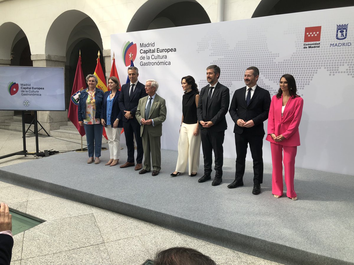 JMAvilaTorres's tweet photo. Madrid, Capital Europea de la Cultura Gastronómica 2024-2025
Presentación de programa y actividades, en la Real Casa de Correos https://t.co/FLQXaJKHW5