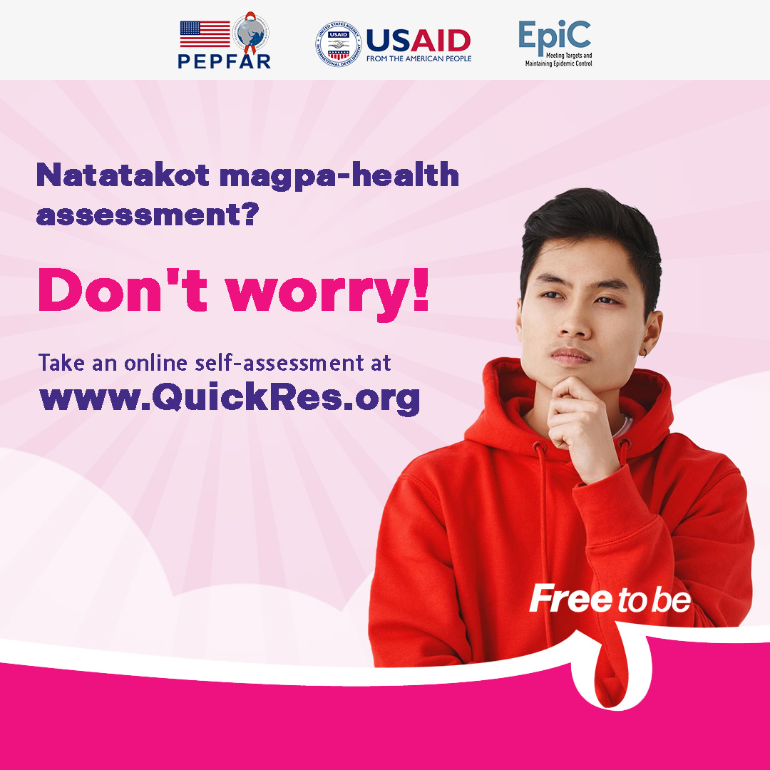 FreeToBeUPH's tweet photo. We respect your privacy, mars. Kung nag-aalala ka at hindi ka pa ready magpa-tingin, visit https://t.co/dSV3MkisUQ and answer a few questions sa online self-assessment so we can help find the right confidential health service for you.  ❤️‍🩹 #Free2BeU https://t.co/k3GjpSzl5k