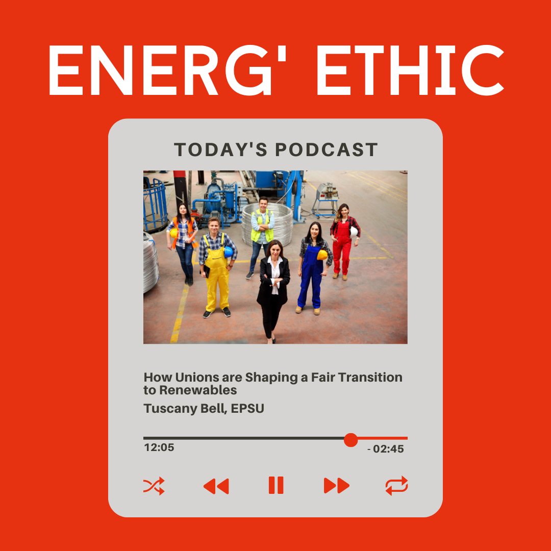 Marine Cornelis 🇪🇺 @marinenextenerg.bsky.social (@marinecornelis) on Twitter photo How are unions leading the way in the renewable energy transition?
Listen now on <a href="/EnergP/">Energ' Ethic Podcast @marinenextenerg.bsky.social</a>
<a href="/EPSUnions/">EPSU</a> <a href="/Green_Europe/">European Environmental Bureau</a>
#JustTransition #Union #Podcast
tinyurl.com/4jhxbrjm How are unions leading the way in the renewable energy transition?
Listen now on <a href="/EnergP/">Energ' Ethic Podcast @marinenextenerg.bsky.social</a>
<a href="/EPSUnions/">EPSU</a> <a href="/Green_Europe/">European Environmental Bureau</a>
#JustTransition #Union #Podcast
tinyurl.com/4jhxbrjm