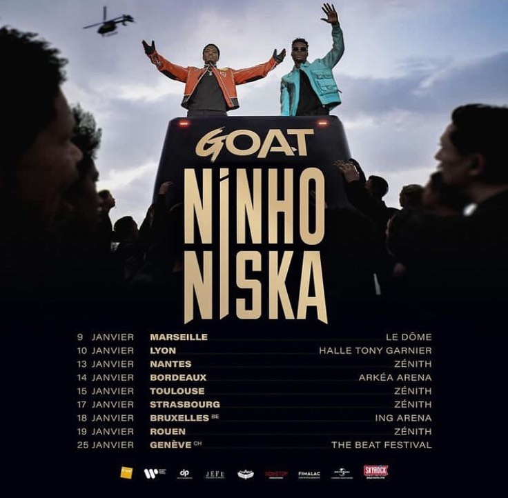 charotrap's tweet photo. Album commun « GOAT » disponible le 25 octobre et tournée des Zéniths en janvier 2025 !

@Niska_Officiel @ninhosdt https://t.co/booPbs0Rce
