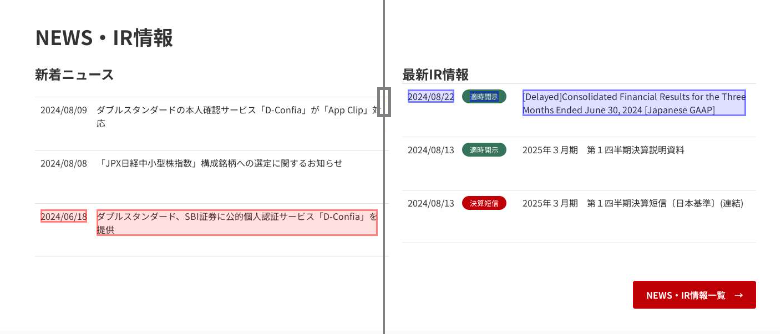 D_check_jp's tweet photo. 【アップデートのお知らせ📢】
ユーザーの皆様からいただいたご意見をもとに、ハイライト機能が見やすく進化しました!👀
評価アンケートやFAQからのご意見も随時募集しています。
ぜひお試しください!💡
ご利用はこちらから👇
https://t.co/TKqeTV7ZGu
#Dcheck #変更通知ツール #アップデート https://t.co/6h0qrKrXKj