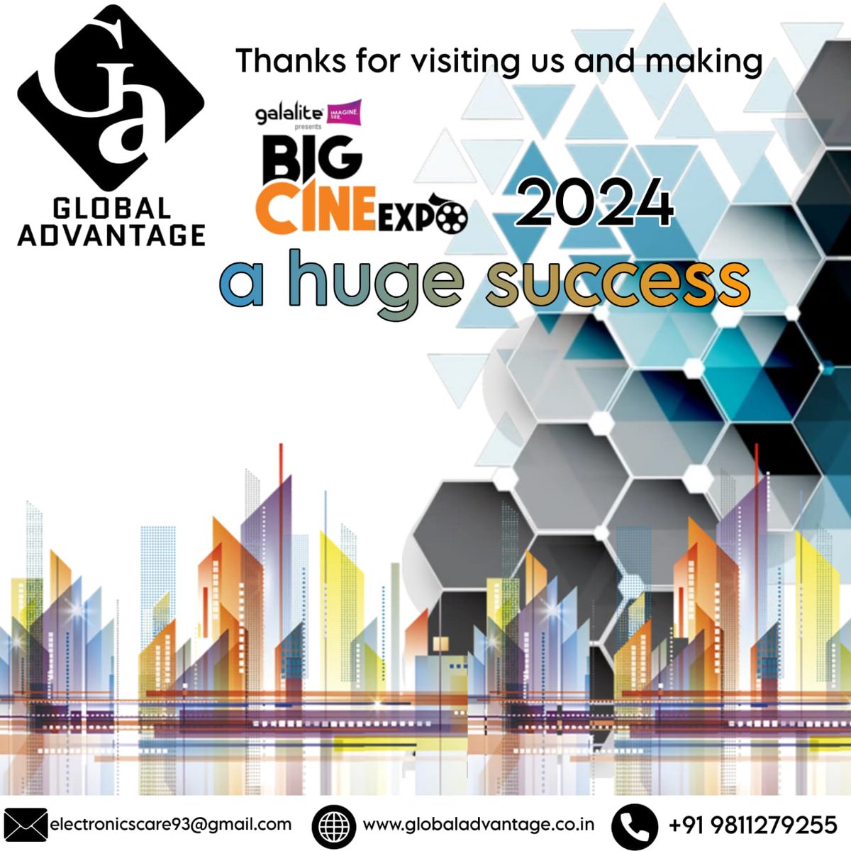 Globaladvantag0's tweet image. Thank you for the opportunity to serve you. Your trust mean the world to us."

Contact us for more info:
Call: + 9811279255
Email: electronicscare93@gmail.com
Website: globaladvantage.co.in

#GLOBAL_ADVANTAGE #cinemalighting #digitalprojector #cinemahall #ledlights #cineexpo