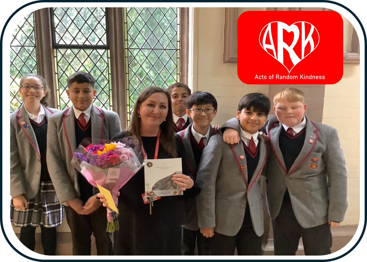 ARK strikes again! We surprised Mrs Roberts to say a big THANK YOU for everything she does for the school! #BeKindAlways #Highclare