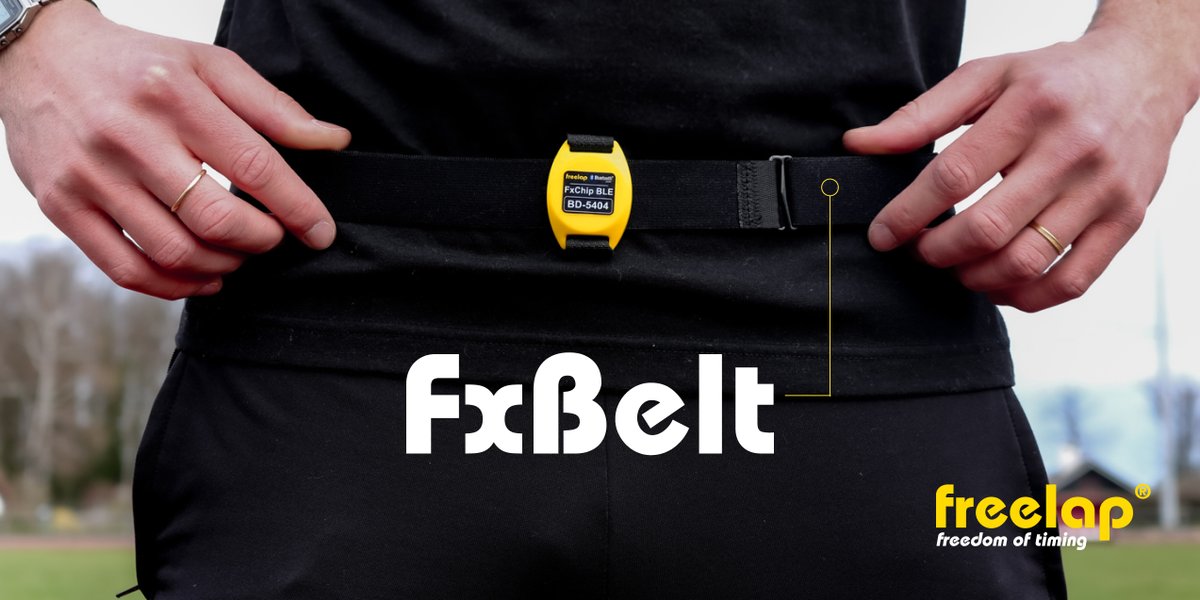 This adjustable belt ensures the perfect attachment of the chip to the athlete. It is useful when the athlete is wearing a suit or a short/pant that is too thick for the clip. Thanks to the FxBelt, the chip remains in its position without disturbing the athlete's movements.