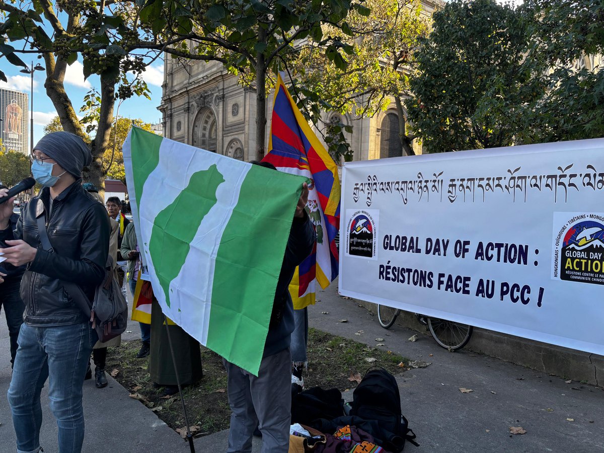 Global Day of Action against the Chinese Communist Party in Paris.
#Tibet #EastTurkestan #HongKong #Taiwan #Vietnam