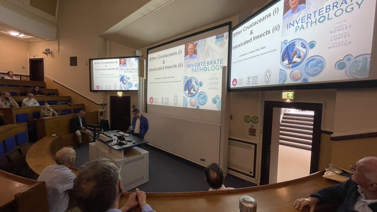 SwanBioMRes's tweet photo. @lucaborger @SwanseaUni @MarineSwansea Amazing way to celebrate the research of Prof Andrew Rowley, appointed here in 1976, with talks from his collaborators, previous PhD students  &amp; peers (&amp; lots of great photos!) https://t.co/sbYhJXKutj