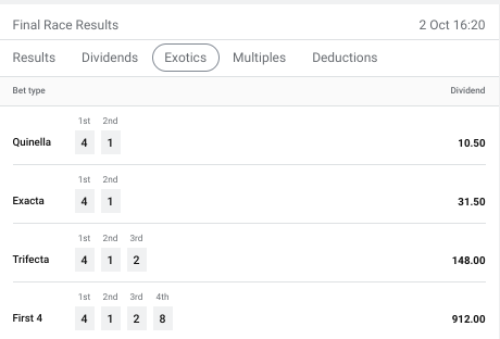 hotbets365's tweet image. Another handy #First4 collect for #RaceRatings players paying $912.00 in Rosehill R5. Ravenclaw also the obvious overs at 8.50.