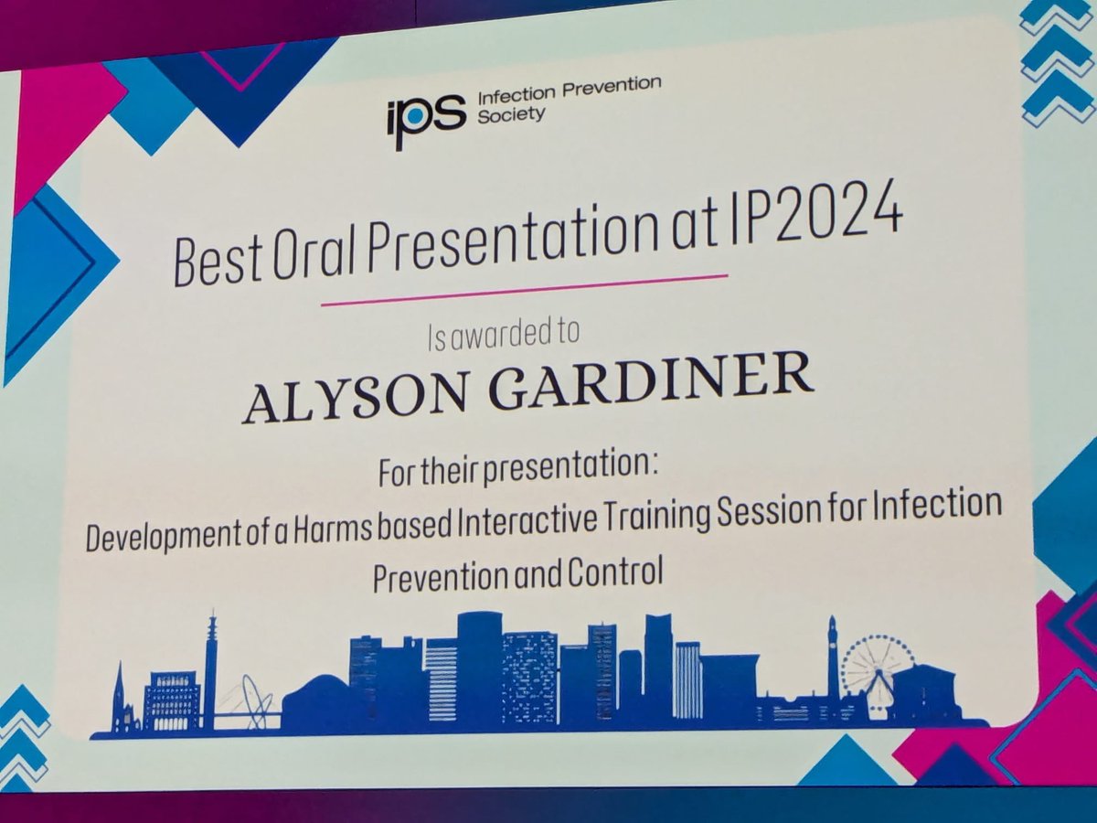 This happened last week and it was a lovely surprise. Great to represent <a href="/ipswestmidlands/">IPS West Midlands Branch</a> and the work we all do for the Marion Reed development course <a href="/IPS_Infection/">IPS</a>