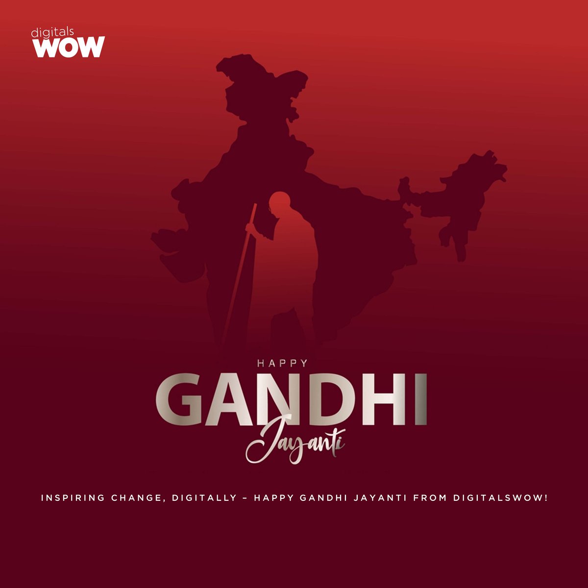 DigitalsWow's tweet photo. Remembering Gandhi's path of truth and peace. Happy Gandhi Jayanti! #DigitalsWow #GandhiJayanti https://t.co/2voLMOxUEJ
