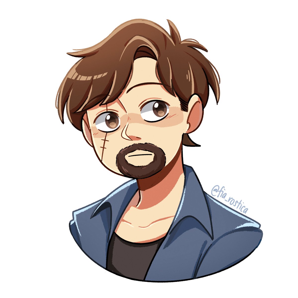 fia_rostica's tweet image. Experimenting with a different art style (ft. Kurt Frank)

#identityVイラスト #IdentityV #idvexplorer