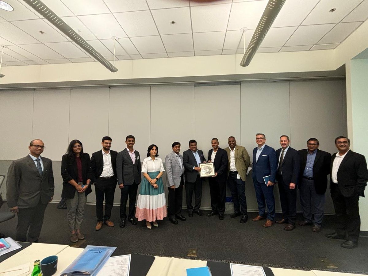 Met with Dr. Satheesh Kuppurao, Group VP of Business Development &amp; Growth, and Country President of Applied Materials India, along with other senior leadership members. We had an engaging discussion on the upcoming R&amp;D and innovation center, and explored various collaboration