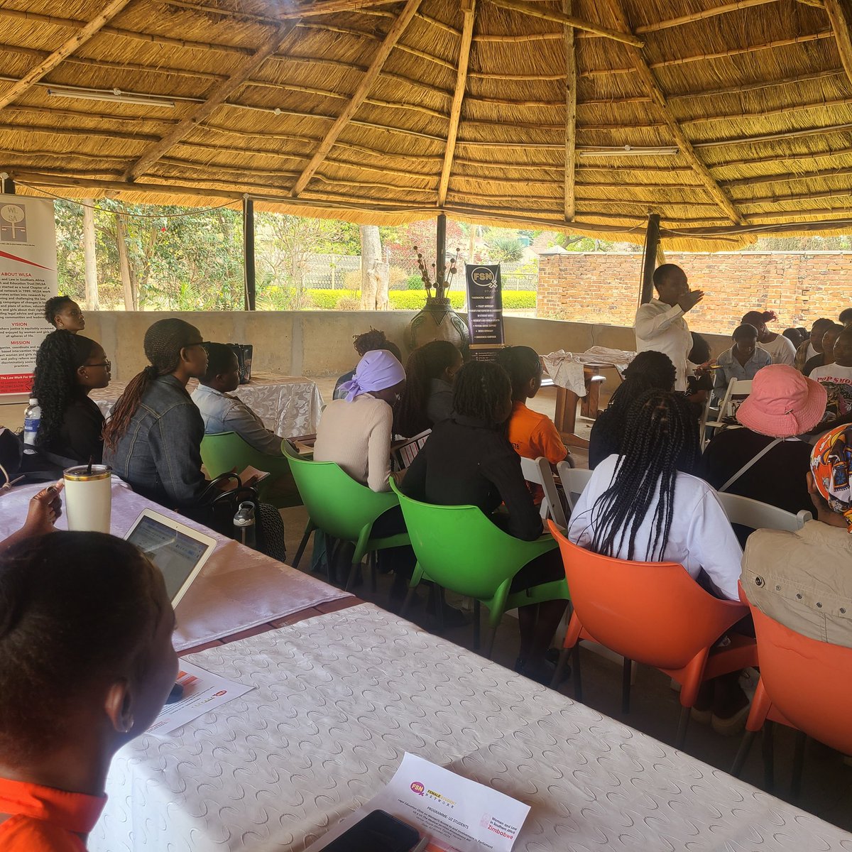 femalestudents's tweet photo. Our students coordinator unpacking various health issues affecting #femalestudents in tertiary institutions. #HearHealth #HerRights #SWAAHGZ @AdultRapeClinic @ecozim @EverniceMunando @SAYWHATOrg @table_girls @LHNewsZimbabwe @OpenParlyZw https://t.co/OKpZLgF81o