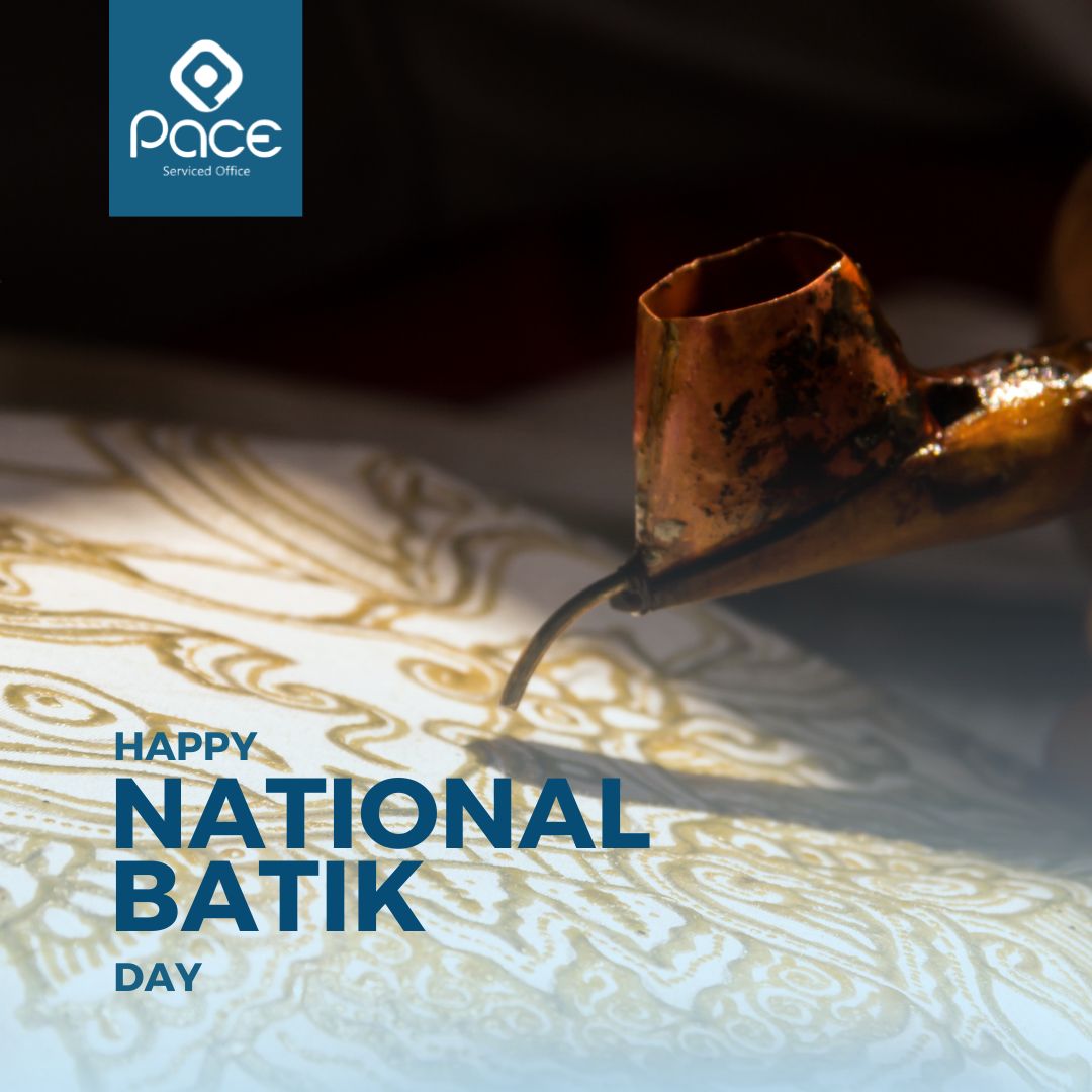 Pace_Jakarta's tweet photo. A masterpiece woven with tradition, culture, and artistry. On this National Batik Day, let’s celebrate the beauty and diversity of Indonesian batik.

#WorkwithPace #PaceOffice #OperationsManager #GreatService #CanDoAttitude #Hospitality #Experience #ClientFulfillment #Teamwork https://t.co/TZhD5qw9KK