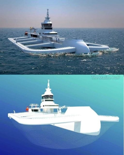 Ocean Ark is a revolutionary fish farming vessel developed by Ocean Ark Tech of Chile in partnership with Ocean Sovereign. The vessel is a 170-meter-long and 64-meter-wide motorized trimaran designed to operate in offshore waters, where conditions are optimal for aquaculture.