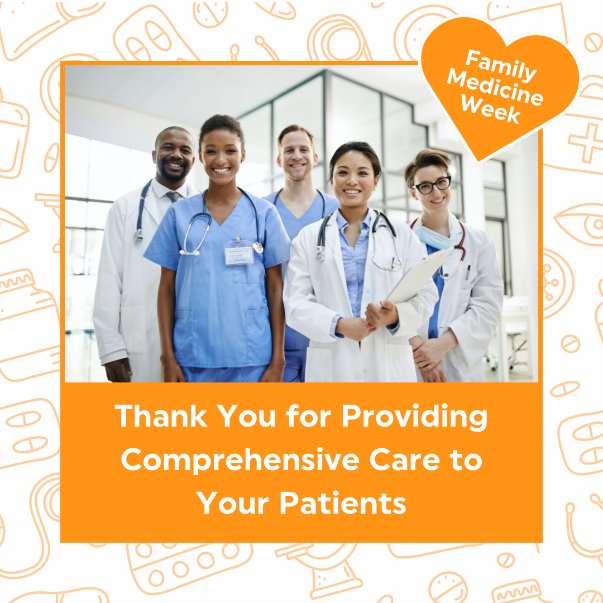 Family physicians are more than doctors – they are partners in their patients’ health journeys at every stage of life. They offer holistic, patient-centered care that makes a real difference. Happy National Family Medicine Week! #FamilyMedicineWeek