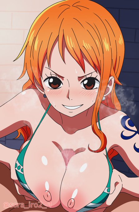 ナミさんのおっぱいで🔞🔞 