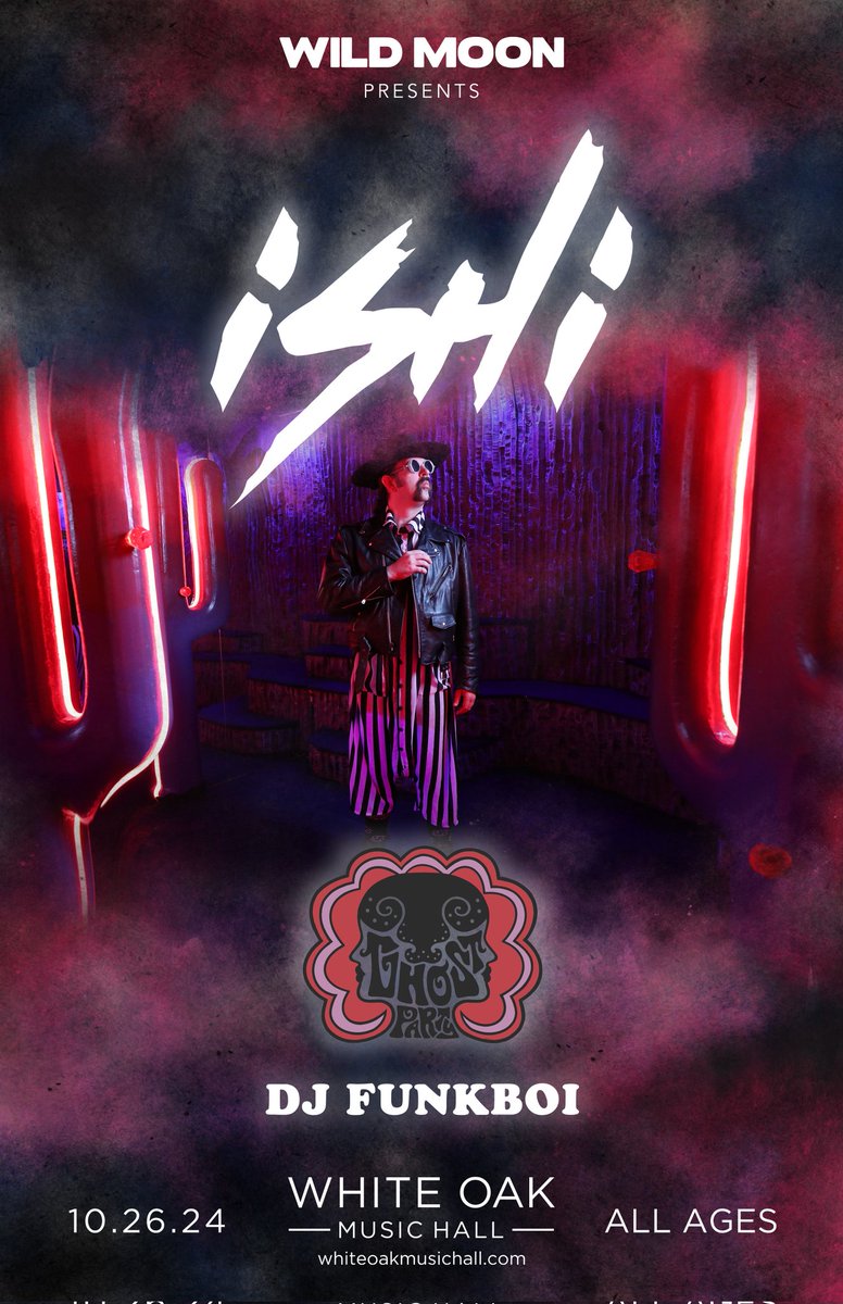 #Houston 🎃 I'm heading your way!
10/26 <a href="/WhiteOakMH/">White Oak Music Hall</a> with updated lineup: Ghost Party &amp; DJ Funkboi

Save now: tinyurl.com/sacm8jr2

#htx #whiteoakmh #musichtx #houstontx #livemusic