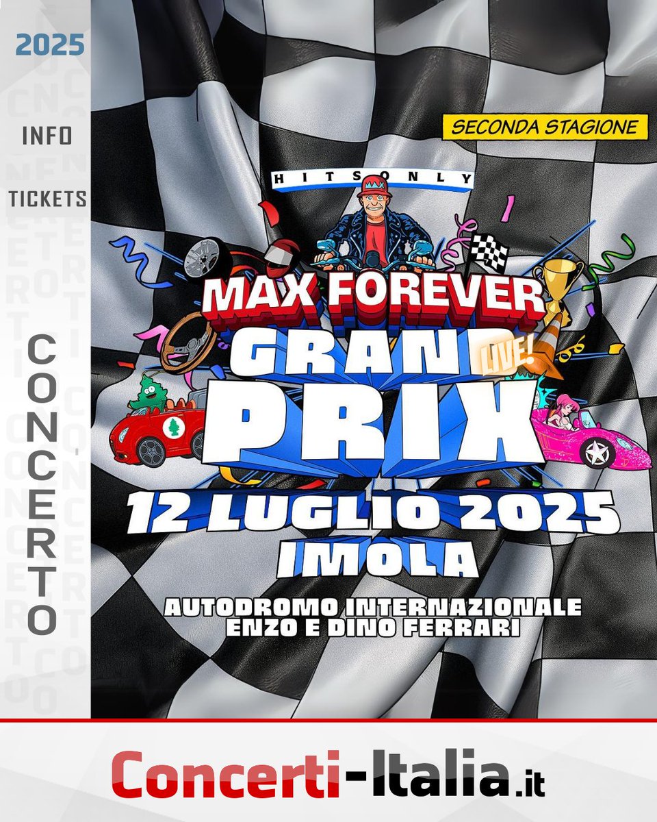 concerti_ita's tweet image. 🎤 𝐌𝐚𝐱 𝐏𝐞𝐳𝐳𝐚𝐥𝐢 in concerto 𝐚 𝐈𝐦𝐨𝐥𝐚 𝐜𝐨𝐧 𝐢𝐥 𝐌𝐀𝐗 𝐅𝐎𝐑𝐄𝐕𝐄𝐑 𝐆𝐑𝐀𝐍𝐃 𝐏𝐑𝐈𝐗!
👉 Info e biglietti su Concerti-Italia.it
#MaxPezzali #ConcertoImola #MaxForeverGrandPrix #MusicaLive #AutodromoImola #BigliettiConcerti #concerti
