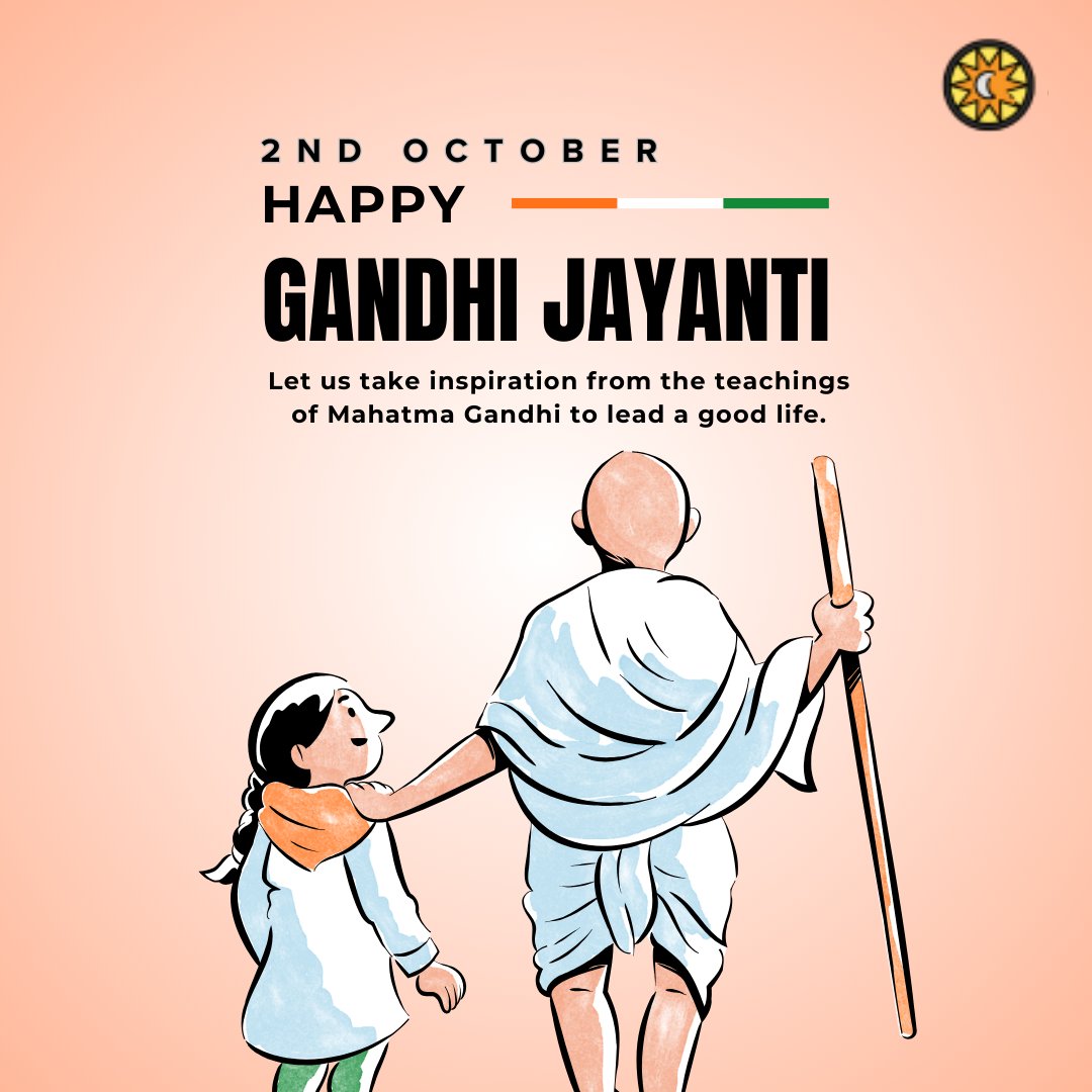 Honoring the legacy of Mahatma Gandhi on his birthday today! Let's embrace peace, truth, and non-violence to build a better world for all 🌍✌️

#GandhiJayanti #PeaceAndUnity #mahatamagandhi #nation #2ndoctober #gandhijayanti 🎂 #proudday #gandhiji #NonViolence