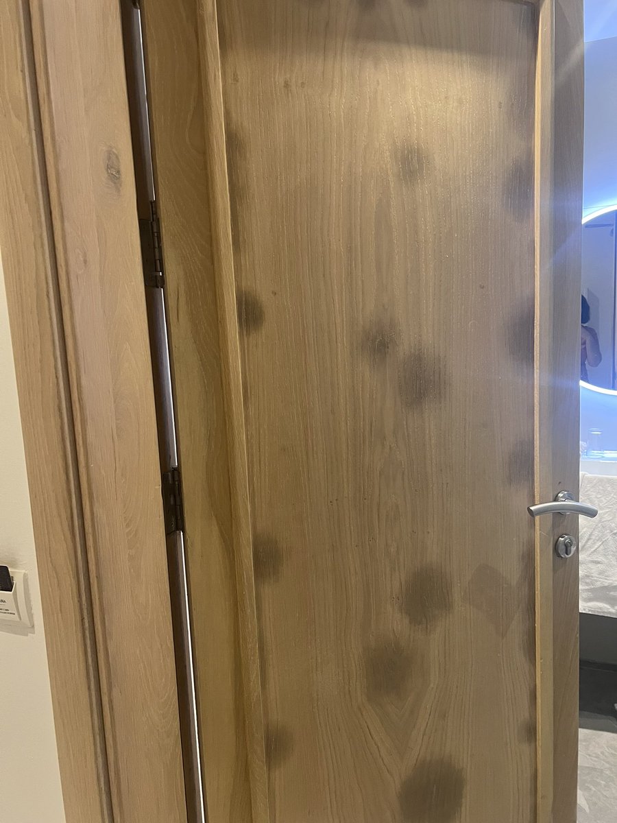 fionamccarthy's tweet photo. @British_Airways is there a contact number for someone who can help with an issue at our hotel? They seem to think it is ok for an asthmatic to sleep in a room with damp like the photo attached, after a fight we have been moved for 1 night but might have to go back! https://t.co/BDITui5kCi