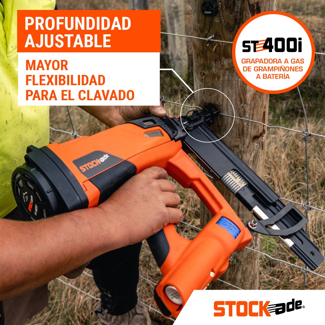 👌Profundidad ajustable para una mayor flexibilidad con la colocación de grapa. Mejora el rendimiento del clavado para que el trabajo sea más rápido, fácil y seguro. ¡Ahorra tiempo, energía y dinero! 

#NeverStopBuilding #stockade #agricultor #ganadero #CercadoRápido #Grapadora