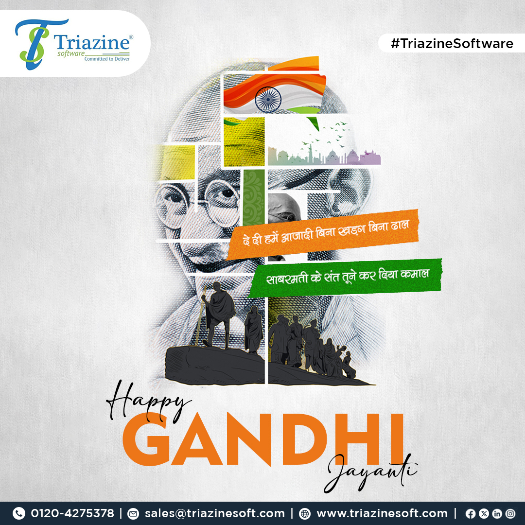triazinesoft's tweet photo. Honoring the legacy of Mahatma Gandhi today and every day. His teachings of peace and non-violence inspire us to be agents of change. ✨
.
.
.
#tspl #triazinesoftware #triazine #GandhiJayanti #Peace  #NonViolence #fatherofnation #ahimsa #mahatmagandhi #GandhiJayanti2024 https://t.co/g41wivZrsa