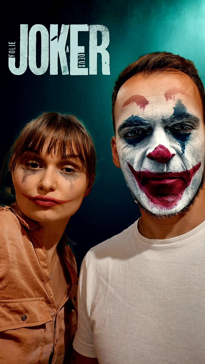 "Joker : Folie à deux" au ciné 🤡
On est crédibles en Lady Gaga et Joachim Phoenix, non? On fait peur 😱 
6H/9H30 #LeMatinAlouette sur <a href="/AlouetteRadio/">Alouette Radio</a>
.
#AlouetteRadio #Alouette #Joker #cinema