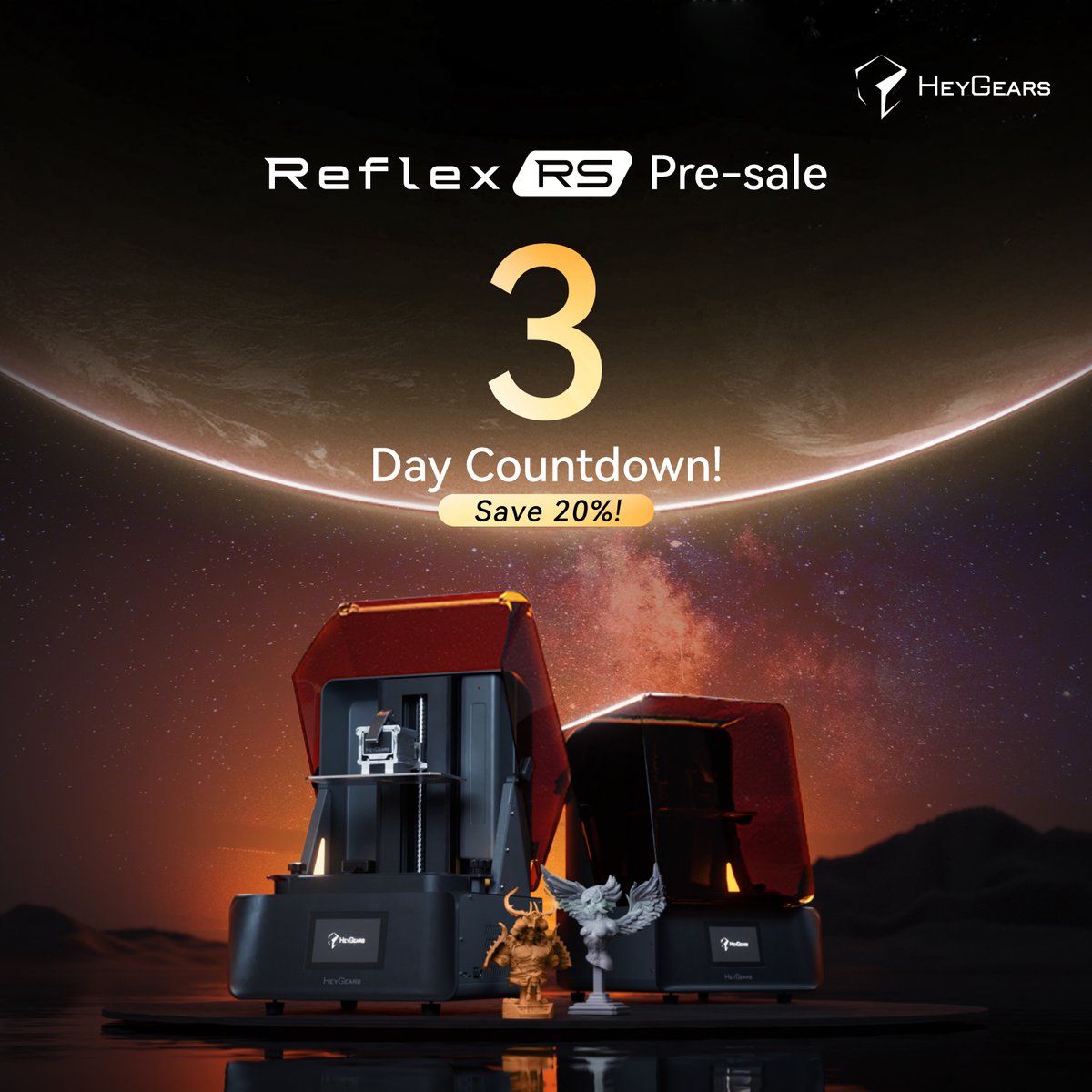 HeyGears3D's tweet photo. It's the last 3 days of the UltraCraft Reflex RS pre-sale!
Check out the store to see all the different deals available for the Reflex RS, RS Combo and more! https://t.co/lvURJrzjGN
#HeyGears #3Dprinting #ShapeYourIdeas https://t.co/0YI9Oifavu