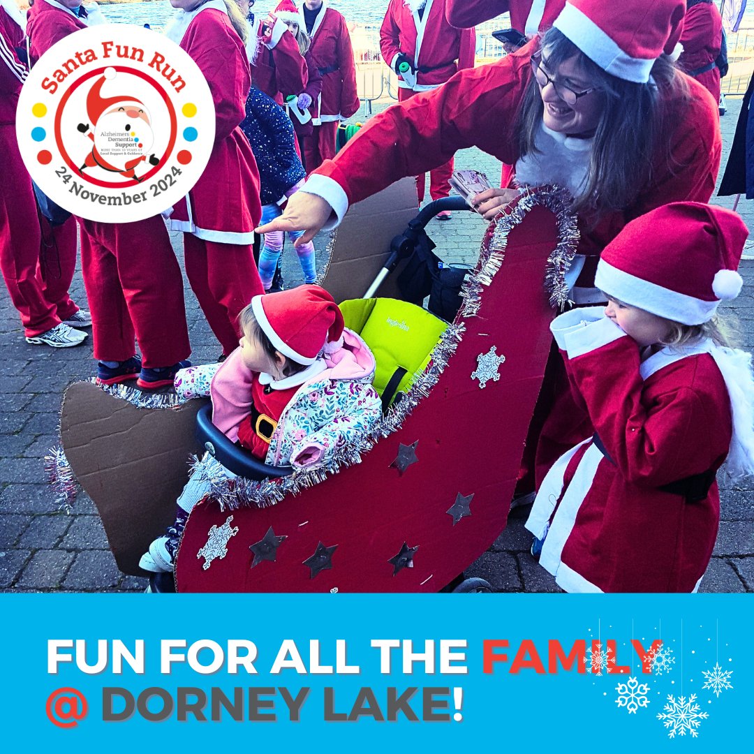 The 'ADS' Santa Fun Run 📜 includes 🎅 in his grotto with his elf, games, prizes, a medal🏅 for all. It's an amazing feeling running alongside lots of other Santa's, it is such an great sight! We hope to see you there🎄🎉  Register@ bit.ly/ADSSFR2024. #berkshirerunning