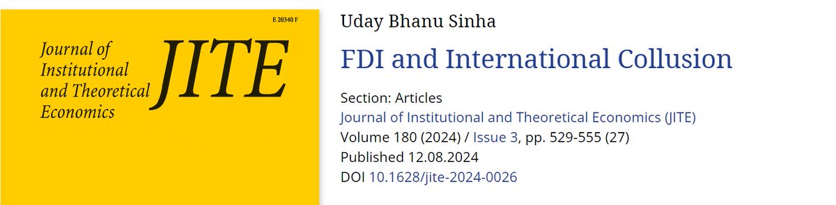 udaybsinha's tweet photo. This is a new theory of #FDI based on International #Collusion.
https://t.co/MgXephzCwU https://t.co/5eRYVekO5v