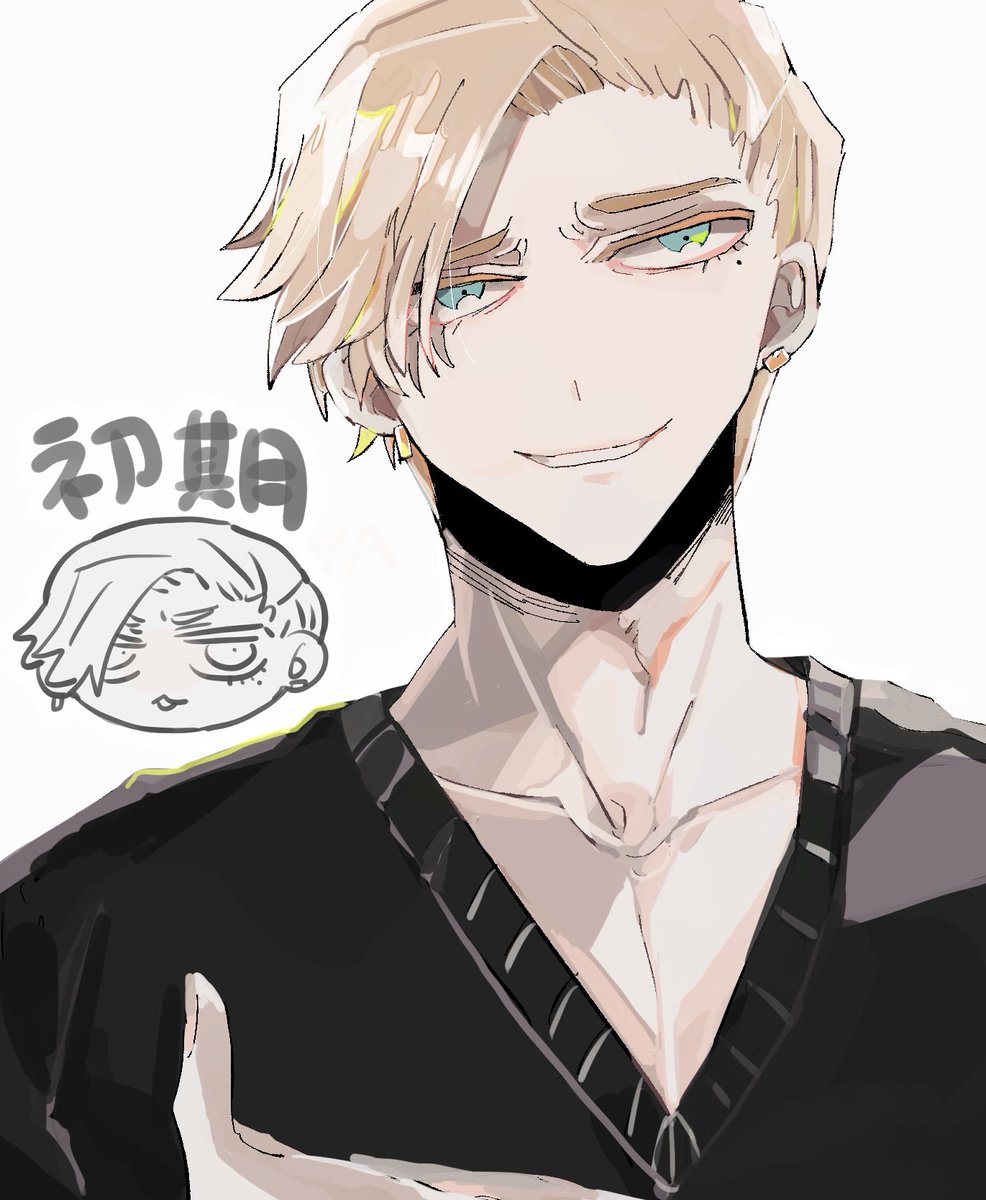 yamoinu's tweet photo. 獅子神さん(がイキリ散らしてる初期も好きですという絵とオバキルの絵とLIAとDCも描こうとして初期で終わりました)の絵
 #ジャンケットバンクFA https://t.co/88L7IjZh5G